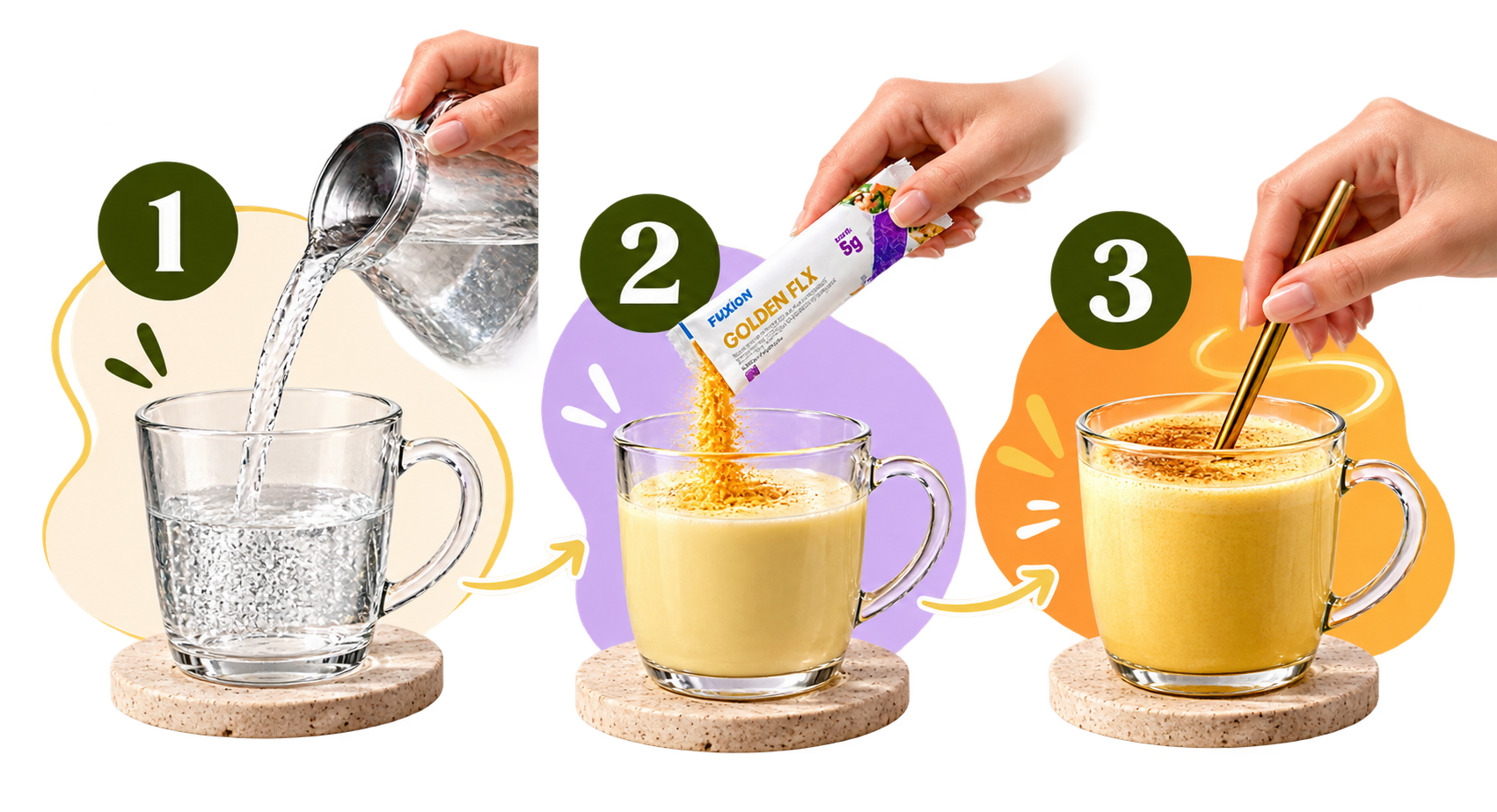 Tres pasos para preparar Golden FLX